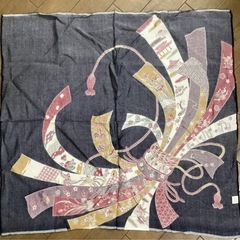 ★風呂敷 レーヨン100% 多色リボン刺繍　※未使用品の画像