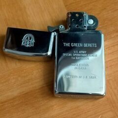 ◆zippo ジッポライター グリーンベレー ベトナム戦争 難ありの画像