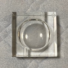 ガラスの小物入れ　小さめ　四角　灰皿　中古の画像