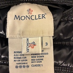 【美品キズ無し】MONCLER ダウンジャケット正規品ブラック サイズ3の画像