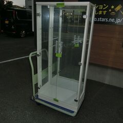 コレクションケース コレクションボード  ハイタイプ ホワイト 収納 幅60 奥行35 高さ128cm 展示ケース ガラス棚 背面ミラー フィギュア 完成品 木製 木目調 収納家具 ガラスケースの画像