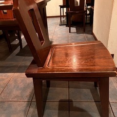 木製チェア　の画像