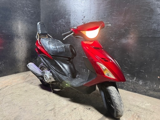 ★支払総額9.8万円★激安バイク続々入荷中！　なんでも買い取ります！ スズキ アドレスV125S 赤 人気のV125！ 4ストインジェクション！ 外装新品！ LEDネオン！ バックレストなど多数の社外品付き‼️