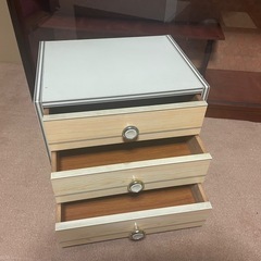昭和レトロショーケース、書類入れ、小物入れの画像