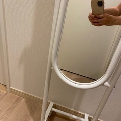 【7月中のお取引限定です！】全身鏡　キャスター付きの画像