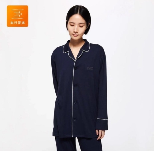 SIXPADRecovery Wear SleepMサイズネイビーパジャマ上のみ SIXPADRecovery Wear SleepMサイズネイビーパジャマ上のみ