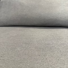 早めのお取引きできる方⭐︎ニトリの布張りカウチソファ、ポーション2 GYの画像