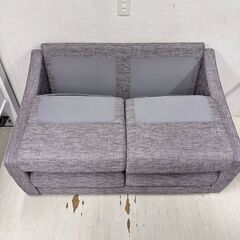F 24724  2人掛けソファ　幅125cm NITORI   ◆大阪市内・東大阪市他 6,000円以上ご購入で無料配達いたします！◆ ※高槻・枚方方面◆西宮・尼崎方面◆生駒方面　それぞれ条件付き無料配送あり！            の画像