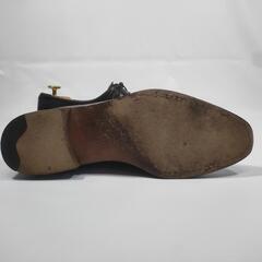 美色パティーヌ仕上げ Berluti アレッサンドロ 8.5 黒紫 メダリオン ホールカットの画像