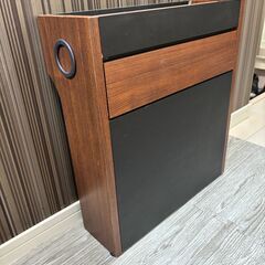 サンワダイレクト ルーター収納ボックス 木製 モデム ルーター 収納 ケーブルボックス 幅40×高さ46cm ダークブラウン 200-CB037DBRM の画像
