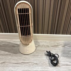 TypeC充電可能なタワーファン 卓上 扇風機 小型 羽なし バッテリー充電式 卓上扇風機 小型4000mAh大容量 左右自動首振り スリム扇風機 3段階風量調節 パワフル送風 ミニ扇風機 デスクファン 省スペース 静音 (ホワイト) の画像