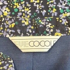 EVE COCOLE フリル付きワンピース 日本製 13号 ゆったりサイズの画像