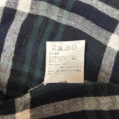 【美品】　授乳ケープ　授乳カバー　犬印本舗　綿100% チェック　ベビーの画像