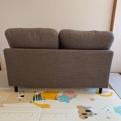 NITORI 2人用布張り肘無しソファ(CA1 DR-DMO)の画像