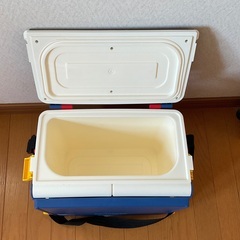 カネさんに決まりました。おもちゃケースとクーラーボックスの画像