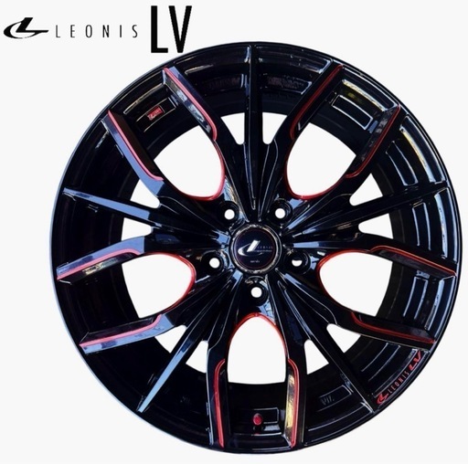 「トラ」ウェッズ　レオニスLV 18インチ　4本セット 中古 WEDS アルミホイール 4本セット ウェッズ レオニスLV 18