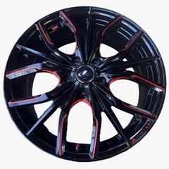 中古 WEDS アルミホイール 4本セット ウェッズ レオニスLV 18インチの画像