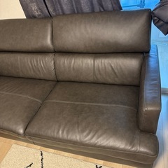 【美品】ニトリレザーソファー　サザーラC2 DGYの画像