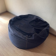 無印体にフィットするソファ　綿デニム　ネイビー　セットの画像