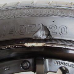 希少★WORK グノーシス GS1★カスタムオーダーブラック★20年製タイヤバリ山　走行約5000㌔★E52エルグランド等の画像
