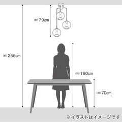 ニトリペンダントライトグレーの画像