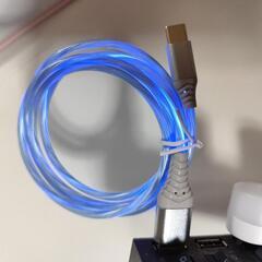 【受渡者決定】光 type ‐ C 充電器 １㍍ ブルーの画像