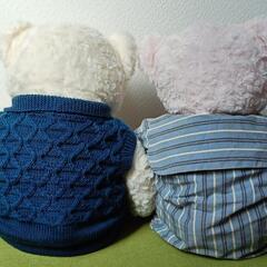 HUGFUN INTERNATIONALピンクと白の熊のぬいぐるみ2つの画像