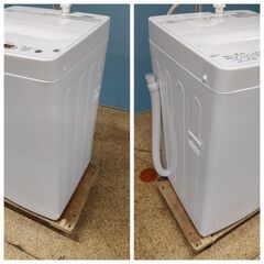 【高年式】Haier 全自動電気洗濯機 4.5kg 2025年製 BW-45A 【美品】の画像