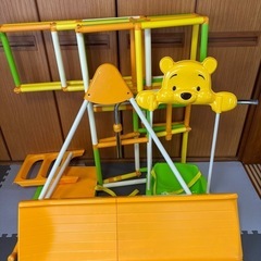 プーさん　ジャングルジム　すべり台　ブランコ付きの画像