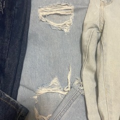 h&m ゴージ　ハイウエストデニム3本の画像