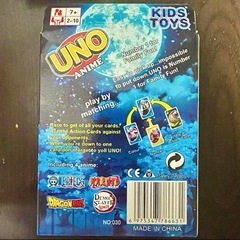 送料込み　UNO アニメキャラクター　悟空 ワンピース 鬼滅の刃　ナルト ドラゴンボールの画像