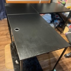 ゲーミングデスク　パソコン用
L字の画像