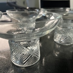 アイスクリーム　みつ豆　ガラス器５個セットの画像
