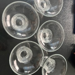 アイスクリーム　みつ豆　ガラス器５個セットの画像