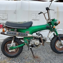 ホンダ ダックスST50 6V 花柄シート レトロの画像