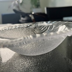 魚　ヒラメ　ガラス器　２個セットの画像