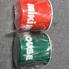 未使用品 ミキハウス ペアマグカップ 収納袋付き 平成レトロの画像
