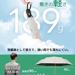 【定価2,999円】新品未使用！森香澄さんアンバサダーの話題の日傘！konciwa 日傘 カーキ ×1の画像