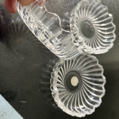 おつまみ入れ？　HOYA ガラス　小皿　３個セットの画像