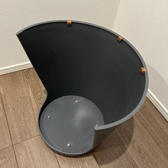  【美品】グレーのおしゃれなスツール / サイドテーブルにも！の画像