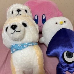 ぬいぐるみ　カービー　スプラトゥーン　しば犬などの画像