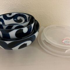 【交渉中】美濃焼 朔光窯 蓋付き食器セットの画像