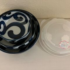 【交渉中】美濃焼 朔光窯 蓋付き食器セットの画像