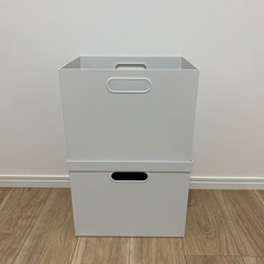 無印良品 ファイルボックススタンダード×2+蓋1つ付きの画像