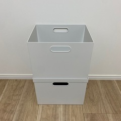 無印良品 ファイルボックススタンダード×2+蓋1つ付きの画像