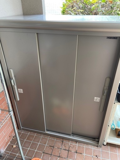 YODOKO ヨドコウ (ESD PL15)スチール物置 シルバー