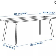 【美品】IKEA オフィスデスク/ダイニングテーブルの画像