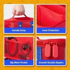 Nintendo Switch マリオ　収納ケース　収納バッグの画像