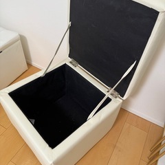 ボックススツールオットマン 45cmx45cmx31cmの画像