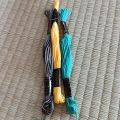 夏休みスペシャル。可愛いお裁縫箱と裁縫セット。3色刺繍糸を新たに付けますの画像